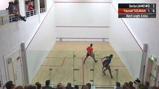 Premier Squash League Declan James vs Youssef Soliman [upl. by Wojak]