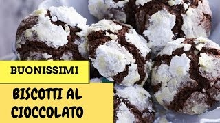 Biscotti al Cioccolato con cuore morbido di Nutella [upl. by Noir]