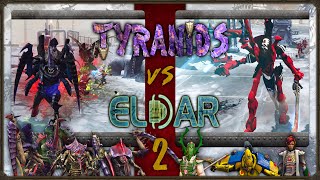 Warhammer 40000 Dawn of War 2  Faction Wars 2022  Tyranids vs Eldar 2 [upl. by Nairoc]