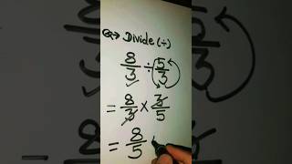 Division of fractions for grade 5Easy trick foryou viral [upl. by Skinner908]