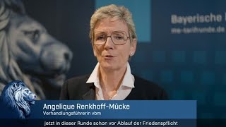 Tarifrunde 2024 Statement von vbm Verhandlungsführerin RenkhoffMücke nach der zweiten Verhandlung [upl. by Aztinay865]