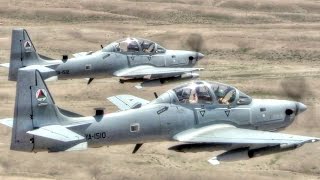 A29 Super Tucano Attack Aircraft In Action – Live Fire Training [upl. by Dorison192]