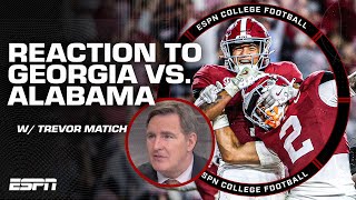 REACTION to Georgia vs Alabama Carson Beck missed A LOT of opportunities  Matich  ESPN CFB [upl. by Noyes]