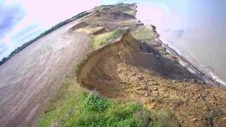 Erosion Eastchurch Gap Latest Aerial FPV Video [upl. by Llenehc649]