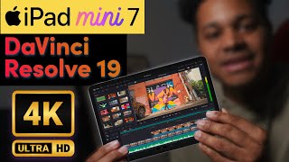 DaVinci Resolve On iPad Mini 7 Is It Worth It [upl. by Aniles]