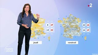 Anaïs Baydemir pour les journaux météo climat du midi sur France 2 le 21 Octobre 2024 [upl. by Kealey]