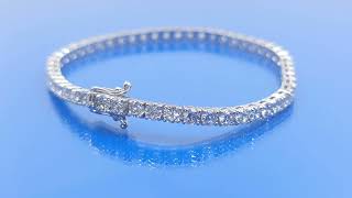 Tennis bracelet labgrown diamond 870 ctw in 14k white gold [upl. by Waverly]