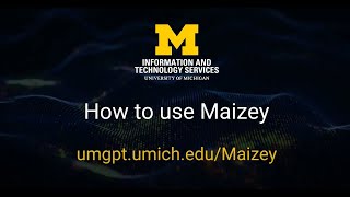 How to Use UM Maizey [upl. by Relyat]