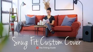 How to Install Snug Fit Covers  Comfort Works Sofa Covers [upl. by Nnylakcaj]