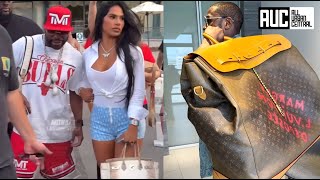 Floyd Mayweather Takes New Girlfriend To Monaco To Purchase Biggest Louis Vuitton Bag Ever [upl. by Akerboom]