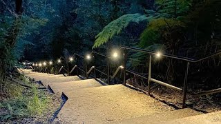 Katoomba night lit walk  Blue mountains  day trip from Sydney [upl. by Ahasuerus]