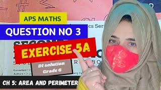 Exercise 5B Question 3area amp perimeter of plan figures apsmathsbook1 updated edition Grade6NSM1 📖 [upl. by Yruj]