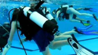 Scuba diving at Hulls Winifred Holtby school [upl. by Eisserc]