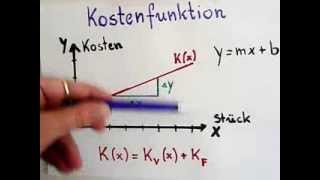 BWLGrundlagen Kostenfunktion [upl. by Aiceila]