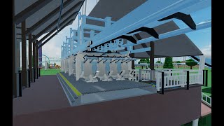 Flying roller coaster Theme Park Tycoon 2 TPT2 ROBLOX [upl. by Kali]