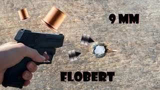 DETONICS Glad Lite F9E  Flobert 9mm TEST [upl. by Yenittirb]