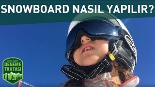 SNOWBOARD NASIL YAPILIR  8 YAÅINDA SNOWBOARD DENEMEK  KARTEPE [upl. by Marylinda532]