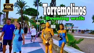 TORREMOLINOS SPAIN  Evening Walking Tour  4k 60fps HDR [upl. by Elianora]