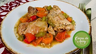 Ahora así cocino el POLLO CON MOSTAZA Y MIEL Saludable y Fácil Menú Rico y Sano  Cocina de Addy [upl. by Navanod]