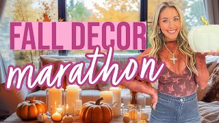 FALL DECOR MEGA MARATHON 🍂🎃✨ 3 HOURS FALL DECORATE WITH ME INSPO FOR 2024 BriannaK [upl. by Isewk]