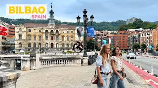 Bilbao Spain 🇪🇸 Summer 2023  4KHDR Walking Tour [upl. by Dulcinea837]