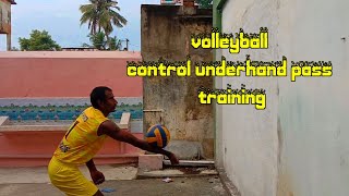 volleyball control underhand pass training [upl. by Hooper]