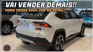 NOVO TOYOTA YARIS CROSS 2024 JA TEM DATA MOTOR E PREÇO PARA O BRASIL [upl. by Kreis800]