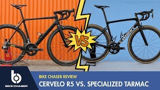 Cervelo R5 Review VS Specialized Tarmac [upl. by Qiratla]