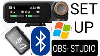 DJI MIC 2  OBS Studio Connect  Bluetooth amp Normal Connection via Receiver [upl. by Kerin682]