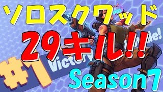 29キルソロスクワッド29Kill Solo Squad 【PC】【フォートナイト】【Fortnite】【Season7】 [upl. by Jenne]