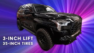 2023 Toyota Sequoia Lifted on King Shocks and 35Inch Tires [upl. by Ynaffat]