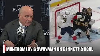 Bruins react to controversial goal from Sam Bennett that tied Game 4  NHL on ESPN [upl. by Gui]