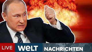 UKRAINEKRIEG Strategische Atomwaffen in Belarus Putin verschärft Drohungen gegen Westen  WELT [upl. by Ernestine]