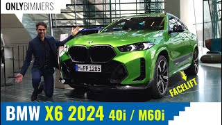 BMW X6 2024 40i amp m60i  SUV Coupe Still Matter [upl. by Yddet]