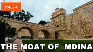 A walk along the floor of Mdina’s city moat Malta [upl. by Aynat]