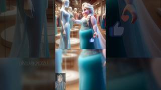 Princess Elsa OTW Glow Up ❤️ princess disney shorts [upl. by Suhail]