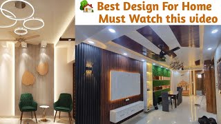 Home Interior Wpc Louver Panel Tv unit Design 3d Wallpaper installation wpc panel कैसे लगाए [upl. by Emyaj207]