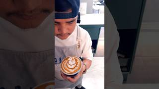 Satisfying Coffee  New Swan 🦢 latteart barista shorts coffee trending music live youtube [upl. by Jarita]