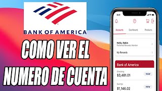 Cómo Ver mi Número de Cuenta en Bank of America App [upl. by Nolyad]