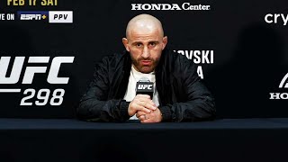 Alexander Volkanovski PostFight Press Conference  UFC 298 [upl. by Ydnamron]