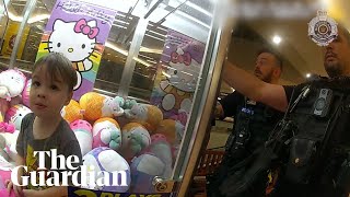 Boy stuck in Hello Kitty claw machine rescued by Queensland police in Brisbane [upl. by Lowenstern]