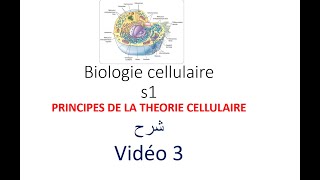 biologie cellulaire s1 vidéo 03  Introduction à la la biologie cellulaire شرح [upl. by Ainnek]