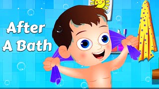 After A Bath  Nursery Rhymes and Kids Songs  Videos For Kids [upl. by Nogas411]