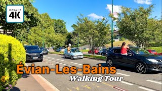 ÉvianlesBains France 🇫🇷 Walking Tour 4K Holiday Resort And Spa town [upl. by Suravart]