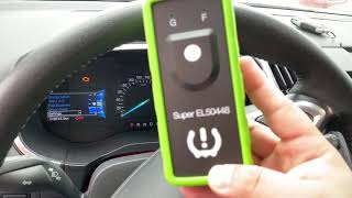 Super EL50448 TPMS Relearn Tool for GM and Ford Using Video [upl. by Elleinad]