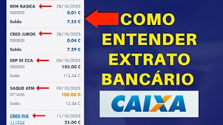 ✅Entenda seu Extrato Bancário Caixa Aprenda a Ler Seu Extrato Bancário Caixa Dúvidas Esclarecidas [upl. by Lindholm]