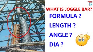 What is Joggle in Column Bar How to Find Angle Formula Dia and Length In Joggle Bar [upl. by Nagey106]