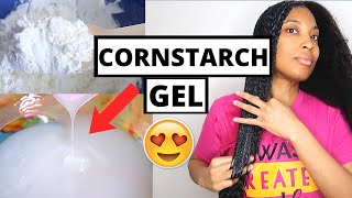 7 BENEFITS OF CORNSTARCH GEL FOR NATURAL HAIR  DIY [upl. by Calley]