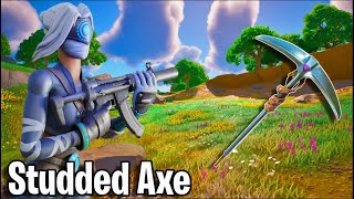 The Quietest Pickaxe in Fortnite Studded Axe Review  Should You Buy It  Fortnite 🏆 [upl. by Crocker]