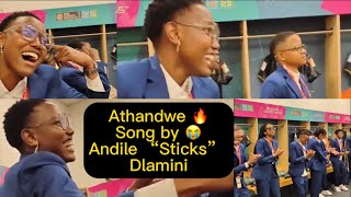 Banyana Banyana Singing Athandwe  Andile Dlamini SINGING Athandwe banyanabanyana bafanabafana 🔥 [upl. by Lihp466]